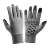 Guantes de Invierno para Hombre, Ciclismo al Aire Libre, Montañismo y Running, Repelentes al Agua, Pantalla Táctil, Antideslizantes, Cortavientos y Guantes Cálidos de Terciopelo