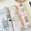 Tela de Gasa de Doble Capa 100% Algodón con Estampado Digital, Pijamas, Ropa de Cama y Accesorios Lindos de Dibujos Animados Estilo Coreano, Estilo Ins, Celebridad de Internet