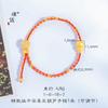 Acessórios de ouro DIY vietnamitas de longa data, padrão de martelo, cabaça Fulu com furo passante, pulseira, pulseira, contas de transferência para homens e mulheres