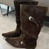 Nueva colección otoño/invierno 2026: botas de caña alta con punta, botas de motociclista, botas de estilo británico y botas largas para mujer