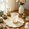 Vaso de vidrio rosa con forma de nube, vaso de agua de vidrio creativo, taza de café para el hogar, taza de leche, regalo para la oficina y estudiantes