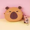 Bolsa Infantil Capibala, Lindo Bolso de Hombro, Bolso de Silicona Versátil, Bolsa de Silicona para Guardar Monedas, Regalo Infantil
