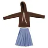 Muñeca de hojas muñeca babi 60cm juguete ropa de baño Ropa deportiva vestido con capucha disfraz regalo para niños bebé