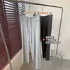 Pantalones Rectos de Pierna Ancha de Cintura Alta Elásticos con Cordón de Modal Lenzing Suaves y Amigables con la Piel para Mujer