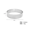 En stock acero inoxidable 430 redondo con agujero anillo de torre 2,5 cm de alto perforación molde de base de anillo para tarta anillo para mousse molde para galletas