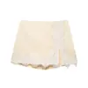 Moda Europea y Americana Transfronteriza Aliexpress Ins Venta Caliente Blazer Corto de Encaje Patchwork + Pantalones de Falda de Encaje Patchwork