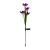 Lámpara de Exterior con Forma de Flor de Lirio Lámpara Solar de Estaca para Suelo Led Artificial Estaca para Suelo Decorativa Lámpara de Césped Decorativa para Patio