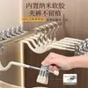 Colgador de Pantalones de Cuello Corto para Uso Doméstico, Colgador de Pantalones que No Deja Marca con Pinzas, Colgador de Faldas de Cuello Corto, Colgador Especial de Pantalones de Cuello Corto