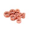 Tuerca hexagonal de cobre rojo brillante preferencial cobre rojo GB52 hexagonal sombrero Luo DIN934 tienda frita rey giro a mano