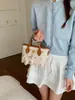 Bolsa de cesta 2026 transfronteiriça mais vendida, bolsa de mão versátil para o dia a dia, bolsa de ombro e transversal fresca e simples para mulheres