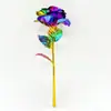 Ramo de Rosas de Lámina de Oro 24K, Flores Artificiales Eternas, Regalo de San Valentín Cumpleaños, Regalo de Navidad, Hecho a Mano