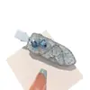 Pinza para el Cabello de Cristal Súper Brillante Estilo Coreano con Lazo, Pinza de Pato, Pinza Lateral de Corazón con Pedrería, Pasador Exquisito Dulce Versátil para Mujeres