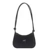 Bolso de Hombro Texturizado de Color Sólido de Moda para Mujer 2026 Nuevo Estilo Casual de Media Luna con Lazo Bolso Versátil
