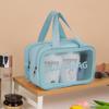 Bolsa de cosméticos portátil transparente, bolsa de lavagem feminina de grande capacidade, bolsa de armazenamento de cosméticos portátil Advanced Sense, bolsa de armazenamento à prova d'água
