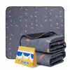 Almofada de fralda para cachorro respirável de secagem rápida com malha nova estampada para uso transfronteiriço, almofada de fralda para animal de estimação com forte sucção, almofada de fralda para animal de estimação espessa