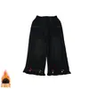 Pantalones de Peluche para Niña Otoño/Invierno 2026 Estilo Nuevo Jeans para Niños Pantalones Cálidos de Pierna Recta Larga para Bebé Micro-campana