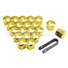Tampão de Parafuso de Pneu de Carro Universal 17Mm19Mm21Mm Calota Decorativa Galvanizada Porca Elegante Tampa de Poeira