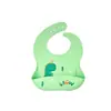 Babero de silicona para bebés, diseño de animal, impermeable, babero de alimentación 3D para niños, babero para babas de niños