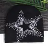 Sombrero de Punto Jacquard con Estrella Americana de Cinco Puntas de Venta Caliente Transfronterizo Casual Versátil Calle al Aire Libre Moderno A Prueba de Frío Sombrero Frío para Pareja