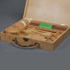 Set de regalo de caja de bambú de alta gama para vajilla portátil compañero de hotel regalo LOGOTIPO cuchara de bambú tenedor de bambú plato de bambú taza de bambú palillos de bambú