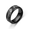 Anillo de Acero Inoxidable Dorado para Hombre con Sello Semper Fidelis, Joyería Transfronteriza de Moda, Anillo Personalizado para Hombre
