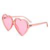Nuevos Lentes en Forma de Corazón, Montura de Gafas de Sol de Corazón de Durazno a la Moda, Gafas de Sol Universales de Corazón Grande, Venta Directa de Fábrica de Gafas Cruzadas para Mujer 8660