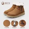 Botas de Neve Gorilla para Mulheres, Novo Modelo Inverno 2026, Couro e Pele Integrados, Espessadas e Quentes, Sapatos de Algodão do Nordeste, Sapatos Femininos