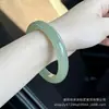 Pulsera de Jade Aventurina para Mujer, Pulsera de Jade Verde Claro, Jade Hetian Verde Aceite Verde, Color Esmeralda, Regalo, Círculo Completo, Jade Natural