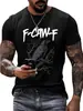 Camiseta de Exportación Transfronteriza Camiseta Estampada 3D de Halloween de Manga Corta Tallas Grandes Europeas y Americanas Ropa Deportiva para Hombre Fabricante de Origen