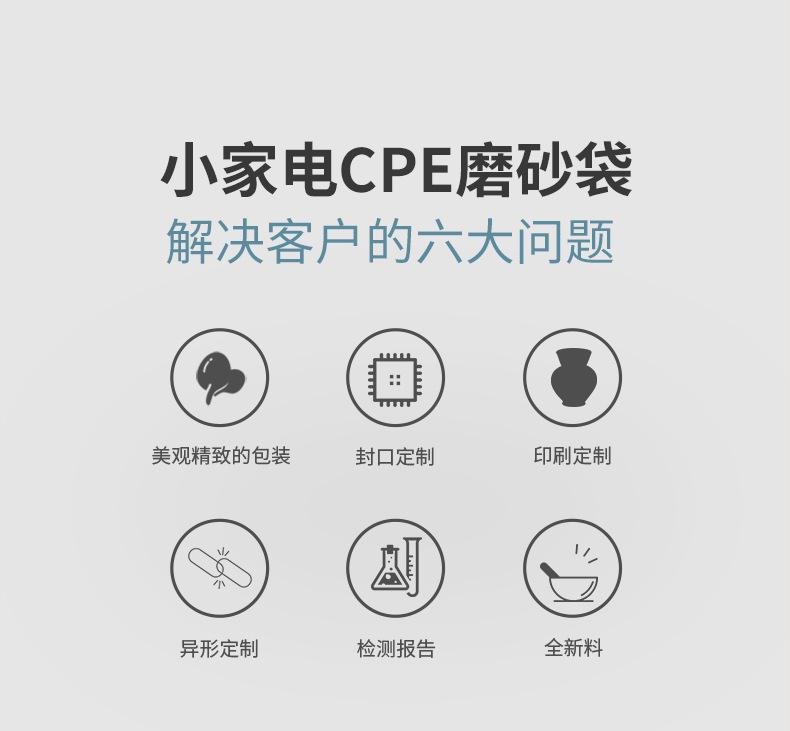 拉链磨砂袋