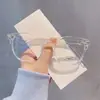 Óculos para Miopia Estilo Coreano Ins Feminino Artefato Sem Moldura Versátil Confortáveis Óculos de Estudante Anti-luz Azul Novos Óculos Quadrados