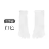 Calcetines de tubo corto de cinco dedos para mujer, primavera verano, nuevos, finos, transpirables, de malla, absorbentes de sudor, color liso, calcetines con dedos separados, calcetines deportivos cortos casuales