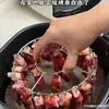 Rejilla para Freidora de Aire Horno Doméstico Acero Inoxidable Rejilla para Asador Rejilla Vertical para Barbacoa para Asar Carne y Brochetas