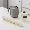 Juego de Té Portátil para Viaje Juego Pequeño Equipaje de Mano Camping al Aire Libre Taza de Preparación Rápida Una Tetera Seis Tazas Olla para Hacer Té Equipo para Beber Té