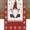 Novo Caminho de Mesa de Natal Transfronteiriço Papai Noel Rena Boneco de Neve Estampa de Linho Sala de Estar Mesa de Centro Mesa de Jantar Decoração