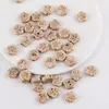 Jingdezhen Retro Agujero Horizontal Flor de Ciruelo Cuentas de Cerámica DIY Hecho a Mano Pulsera Casera Collar Joyería con Cuentas Material Accesorios