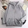 Comercio Exterior Estación Independiente de Amazon Sudadera de Manga Larga para Hombre Oversize con Cremallera Ropa Urbana Hoodie Holgado Stock Disponible