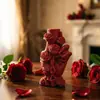 Molde de Silicona Popular Transfronterizo de Calavera de Rosa Hecha a Mano para Velas Aromáticas DIY, Adorno de Yeso, Molde para Jabón Hecho a Mano en Stock