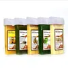 Tira de cera tibia para depilación de 100g, cera suave, cera de abeja portátil, bola de cera de abeja de mano, fábrica, en stock