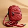 Bolso de cuero de mujer DENK, venta al por mayor, 2023, nueva moda, con bordado de diamantes, capa superior de cuero, bandolera de hombro