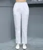 Pantalones de enfermera Songxin, blancos, de verano, con cintura elástica, talla grande, ropa de médico, ropa de enfermera, pantalones de trabajo de invierno