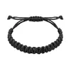 Pulsera Europea y Americana Tejida a Mano Transfronteriza para Hombres y Mujeres Pareja Amistad Niños y Niñas Pulsera de Cuerda Tejida Ajustable Estilo Tíbet