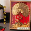 Ocho Direcciones de la Riqueza Moneda de 50 Centavos Árbol de Dinero Árbol de la Fortuna Hecho a Mano Kit de Materiales para Marco de Fotos DIY Regalo de Apertura