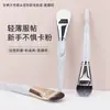 Pincel grande para base pelo ultra-fino macio formato língua não absorve pó pincel para base líquida sem marcas cabeça plana alargada pincel para máscara