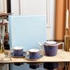 Serie Bizantina de Wood Tetera para la Tarde Juego Hogareño Sencillo Porcelana Ósea Juego de Café de Alta Gama Taza para Té Aromático