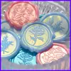Nuevas Pegatinas de Sello de Cera Aurora, Pegatinas de Sello de Cera Polarizadas Coloridas, Personalizables con Logo