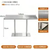 Mesa Redonda Pequena Simples Estilo Industrial de Luxo Conjunto de Mesa e Cadeira de Aço Inoxidável para Bar de Internet Celebridade Comercial Lazer Loja de Chá com Leite Café