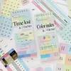 Livro de adesivos recortados Crepúsculo, dropshipping disponível, registro de ritmo lento, adesivos decorativos básicos estilo ins para planners