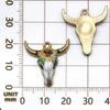 Colgante de Cabeza de Toro con Goteo de Aceite Estilo Étnico Retro Transfronterizo Europeo y Americano Colgante Nuevos Accesorios de Joyería Serie Halloween