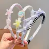 Diadema de concha de estrella de mar color macarrón con dientes antideslizante para niñas ambiente de playa accesorios para el cabello diadema infantil